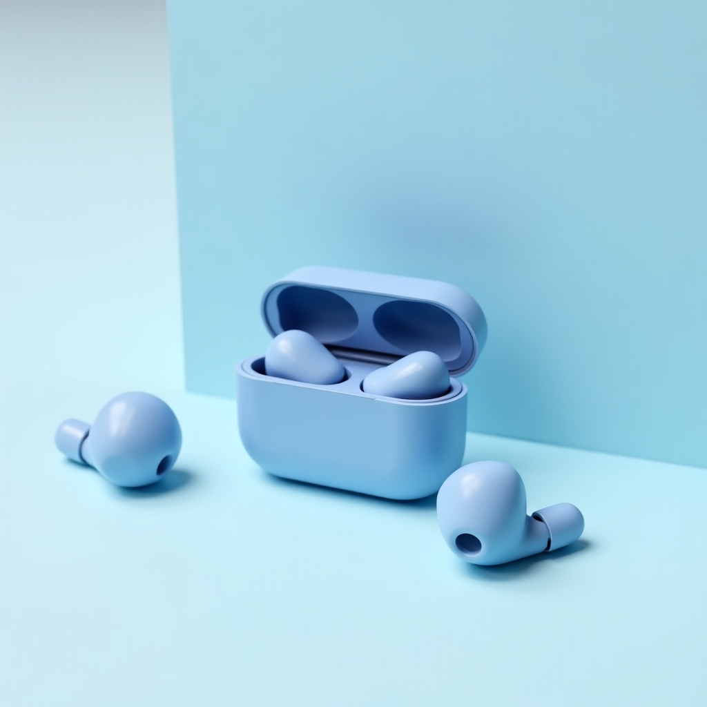 Wireless earbuds with durable premium finish finish