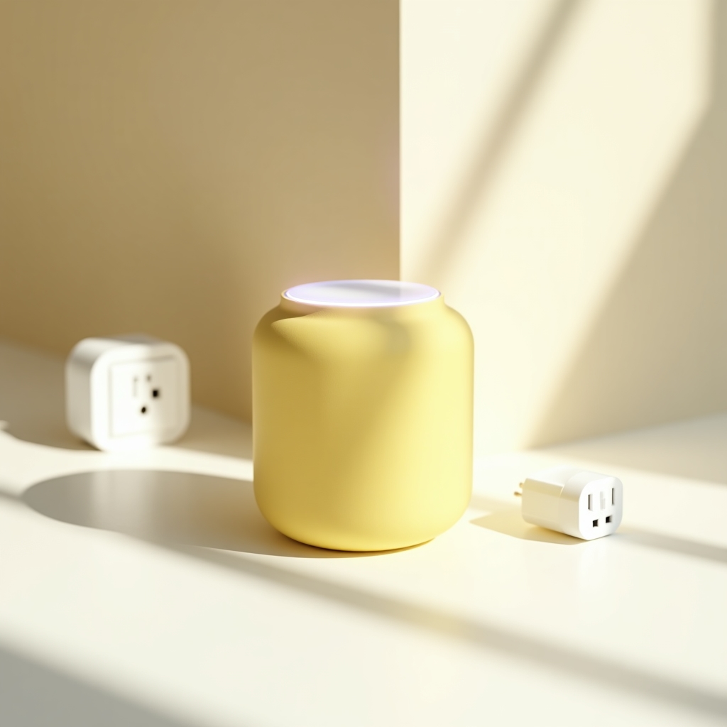 Smart home hub with durable premium finish design